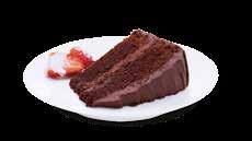 indulgent triple layered chocolate sponge cake with lashings of chocolate fudge. 6.