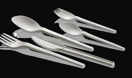 39 CPLA CUTLERY WHITE Fork 16.8 cm 1'000 pcs. Art. no. N800 Knife 16.8 cm 1'000 pcs. Art. no. N801 Spoon 16.