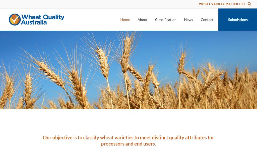 4. Classification of varieties Wheat Quality Australia Asses new