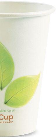 Compostable BioCups and bioplastic lids are certified commercially compostable.