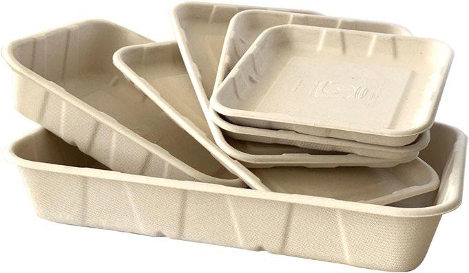 New BIOCANE PRODUCE TRAYS Sugarcane pulp Use Material End of life ABAP 10063 ABAP 20008 Certified commercially and home compostable to Australian standards AS4736 and AS5810 Hot and cold use