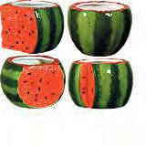 Watermelon Half Drop-In 5" (4Asst) 85 AAA25201 50 Violet