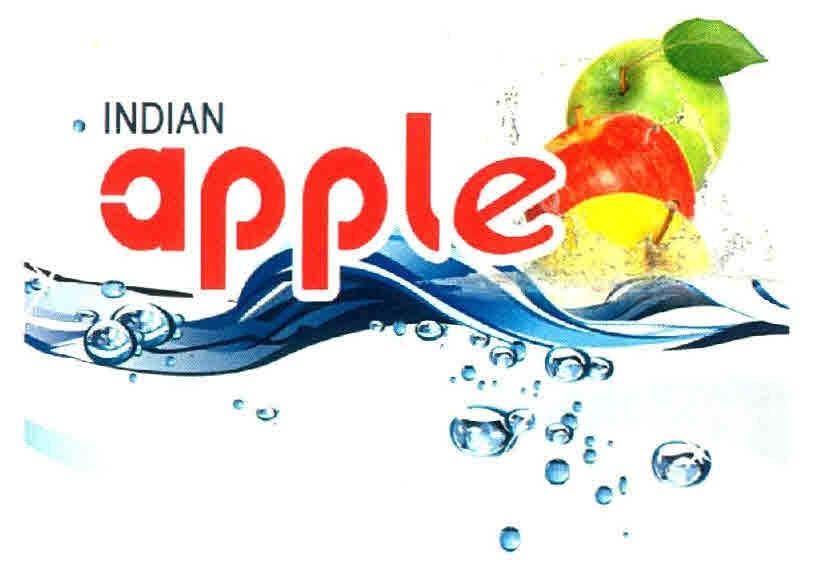 Trade Marks Journal No: 1842, 26/03/2018 Class 32 2677810 13/02/2014 P. HANUMANTH RAO trading as ;INDIAN APPLE WATER #5-3-424, PLOT NO.