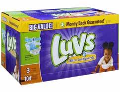 Baby Dry TM Diapers $12 99 Luvs