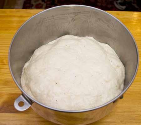 8 Place the dough in a clean bowl coated well with olive oil or butter.