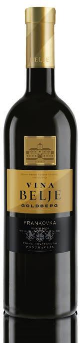 Goldberg VINA BELJE FRANKOVKA GOLDBERG Premium quality dry red wine with controlled designation of origin of Baranja Vineyards, bottled in 0.75 L bottles sealed with a natural cork.