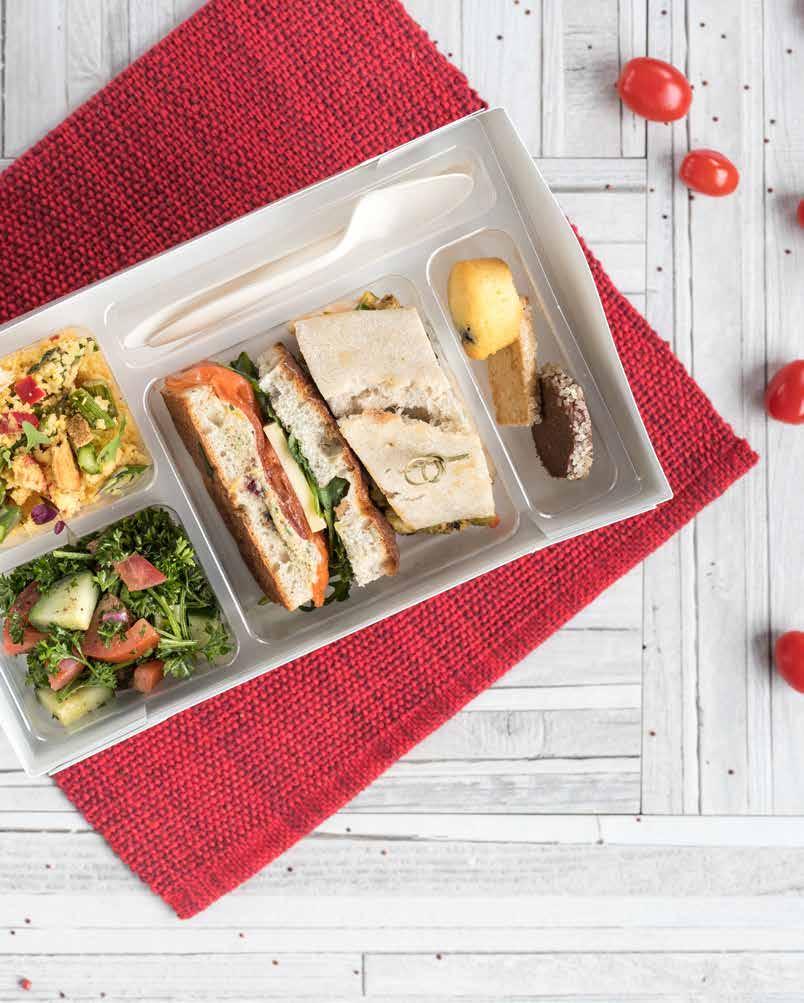 BUSINESS LUNCHES Ecological and compostable individual meal trays Ideal for your team or business lunches LEGEND New Isabelle