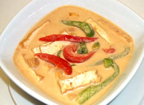 Yellow Curry: (Mussaman) Choice of meat or vegetarian simmered in a mildly sweet Mussaman curry with bell peppers, potatoes,