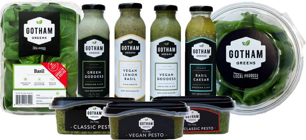 Gotham Greens provides its diverse retail, restaurant, and institutional customers with reliable, year-round, local supply of produce grown under the highest standards of food safety and