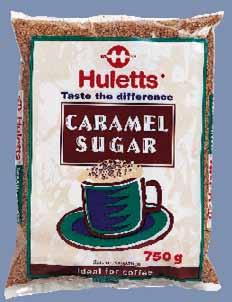(400g) Huletts Caramel Sugar Caramel sugar is superb in coffee. It is also perfect for biscuits, cakes and loaves, as well as any recipe calling for fruit in the mixture.