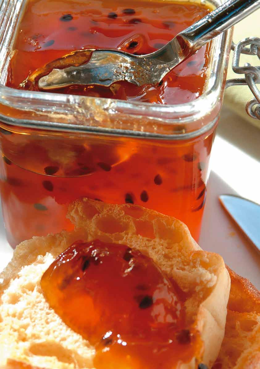 Orange and Passionfruit Jelly Marmalade 8 medium oranges 125ml water 4 medium lemons 3 litres water, extra 7x250ml (1.