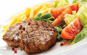 Members $16 / Vistors $19 Rump Steak Chicken Schnitzel Fish & Chips Pasta of the Day Steak Burger Pasta of the Day Steak Burger * Pasta of the day comes with salad, all other meals come with