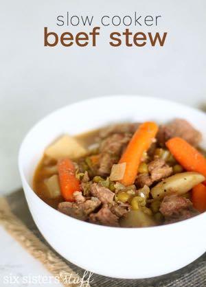 DAY 4 GLUTEN FREE- SLOW COOKER BEEF STEW M A I N D I S H Serves: 8 Prep Time: 15 Minutes Cook Time: 10 Hours 1 (1 pound) package baby carrots 3 russet potatoes (peeled and cut) 2 pounds beef stew