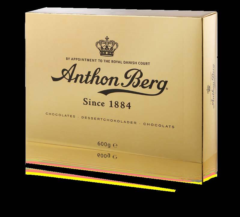 The Anthon Berg Gold box contains