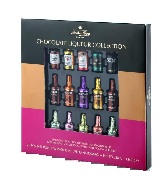 h CHOCOLATE COFFEE LIQUEURS HIGH QUALITY CHOCOLATE BOTTLES WITH LIQUID ALCOHOLIC COFFEE FILLINGS The