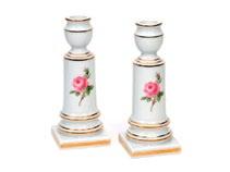 2-piece set: 2 candleholders with Red Rose décor 020110-C5302-1