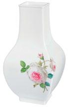 029510-50198-1 Vase, White Rose H 25 cm, 9 7/8