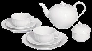 set: 2 coffee cups, 2 saucers in white