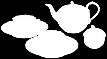 espresso cups, 2 saucers in white