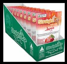 soybean, egg, sulphur, cereals or sesame seeds GLUTEN FREE LOW GI FRUIT no added SUGAR Our StraightUp Freeze dried Apple are