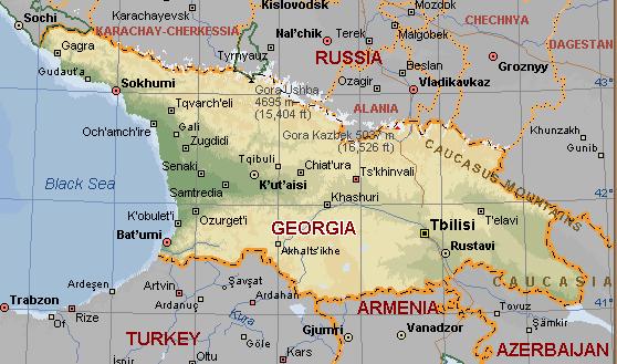 GEORGIA Location: South Caucasus Longitude: 40º05-46º44 Latitude: 41º07-43º35 N Area: 69.