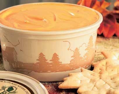 SHARP CHEDDAR SNACK SPREAD Queso cheddar fuerte This buttery and mellow Cheddar