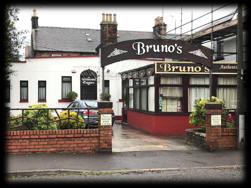 Bruno s Italian 3 Balmoral Road, Dumfries DG1 3BE A cosy Italian that serves pasta, stone-baked pizza, seafood and steak. What s there not to love?