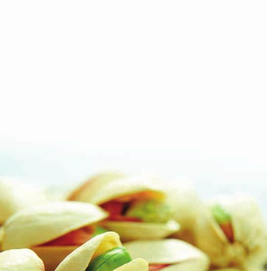 THE POWER OF GREEN Good things really do come in small packages. Such is the case when it comes to American pistachios.