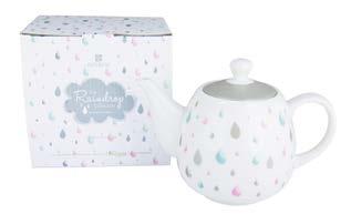 Raindrop Collection Designed by Lauren O Brien Ashdene 2015 16531 Cup & Saucer New Bone China - Capacity 250ml Size - Cup L11.8 x W9 x H6.