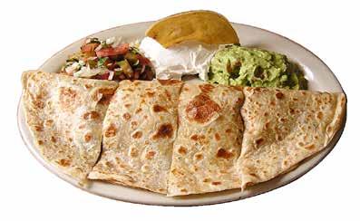 Ham Aguacate - Avocado Lengua - Beef tongue SOFT TACOS Flour or corn tortilla w/ your choice of meat, lettuce & tomatoe or chopped onion & cilantro QUESADILLAS SERVED WITH RICE & GUACAMOLE With