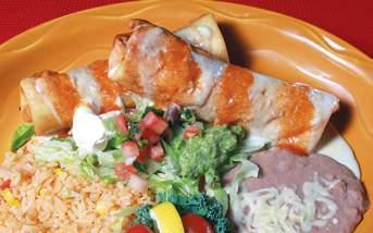 99 *CHIMICHANGA FAJITA One large fried chimichanga filled with your choice of Wood** fire grilled chicken, steak slices or shrimp (8) cooked with onions, peppers, and tomatoes.