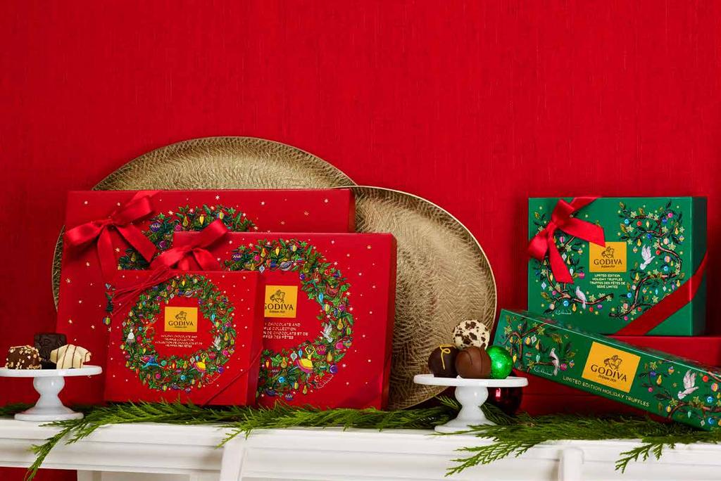 Limited Edition Holiday Collection Exquisite chocolates inspired by Holiday esserts.