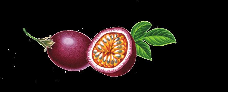 Passion fruit juice, with its mouth-watering, tangy sweetness and tropical aromas, is used to make this
