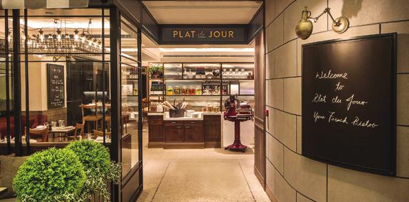 Evoking memories of traditional Parisian cafés, Plat du Jour s ambience and authentic décor transport you to the boulevards of Paris.
