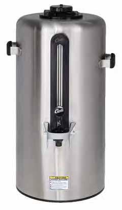 Features at a Glance High Volume Brewing OMGT30 brews 136.3 Liters of coffee per hour. High Volume Tank Capacity 54.