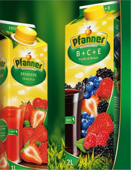 PFANNER JUICE AND DRINKS Hermann Pfanner Getränke GmbH Alte Landstraße 10 6923 Lauterach Austria T +43 5574 6720-0 F +43 5574 6720-20 E office@pfanner.