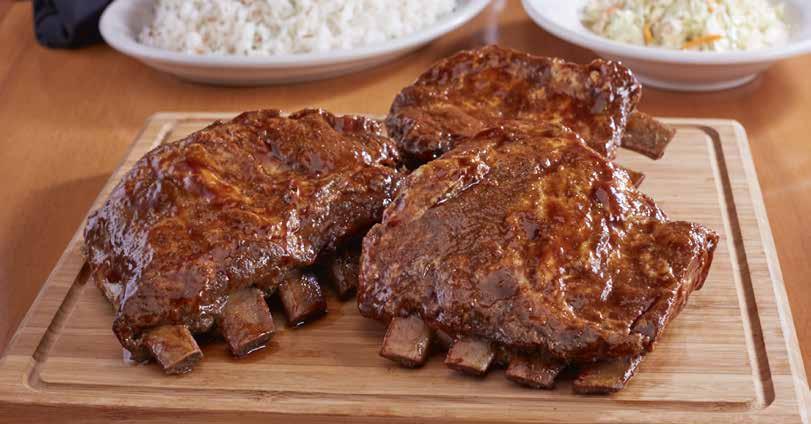 Fall-Off-The-Bone Ribs are slow-cooked with a unique blend of