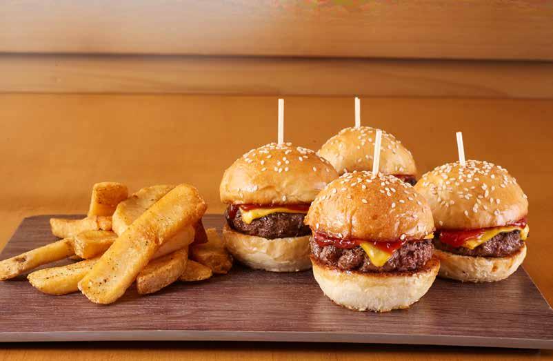 BURGERS & Served on a toasted bun with seasoned steak friessandwiches Smokehouse Burger Smokehouse Burger 7 oz.