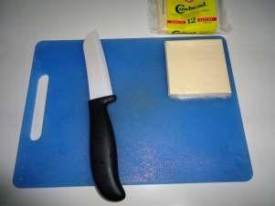 the cutting board and