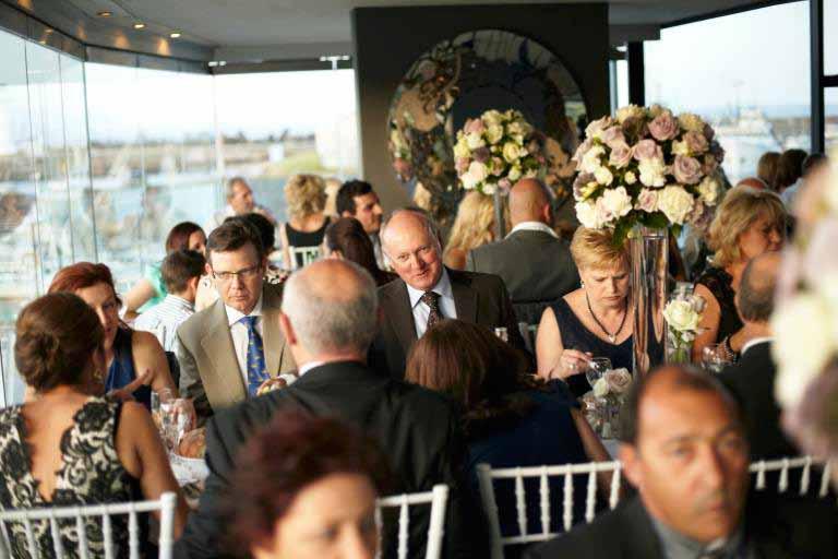 Choose from two stunning waterfront reception areas: Level one function Room Our Level One Room is located on the water level of the restaurant and boasts stunning views across Belmore Basin.