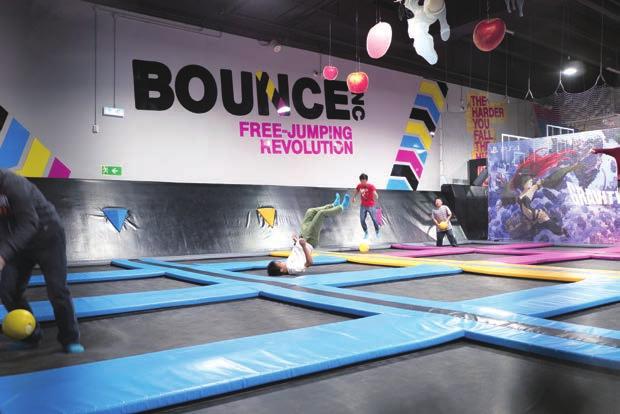 BounceInc 2 Taken from a concept in Australia, this indoor trampoline palace in E-Max aims at spreading positive vibes through bouncing.