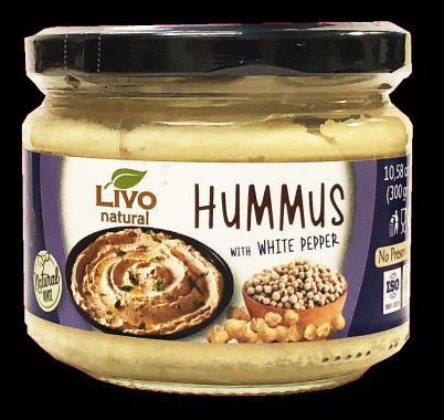 7 378 3154 Livo Natural Hummus Roasted Red