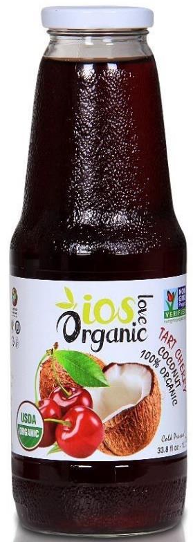 733 IOS OrganicTart Cherry & Coconut Juice 33.