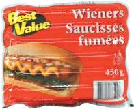 Wieners 0 g Quality Fast Foods Wedge