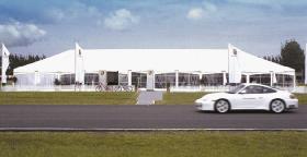 Sample of marquees set up by Townsend Discount