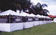 4mtr with counters... $80.00 $120.00 White fete stall - 2.4 x 2.4mtr with counters, light... $135.