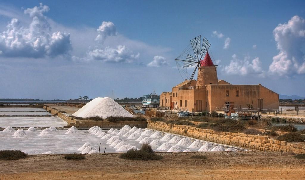 One of my favorite things to do in Italy is visit the Sicilian salt flats in Marsala.