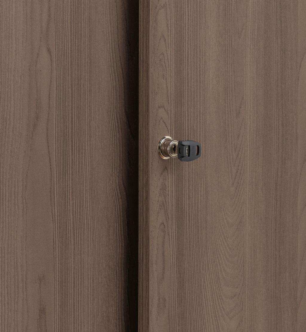 SLIDE&GO series cabinet with melamine sliding doors L1600xD450xH1590mm.