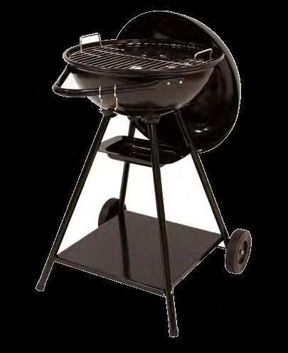 barbecue with cooking cover Enamelled steel