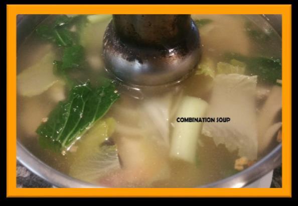 Chicken Tom Yum Soup 10.25 Chicken, mushroom and lemon grass, in hot and sour soup. Seafood Tom Kha Soup 13.